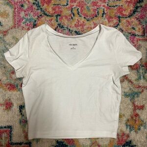 White crop top